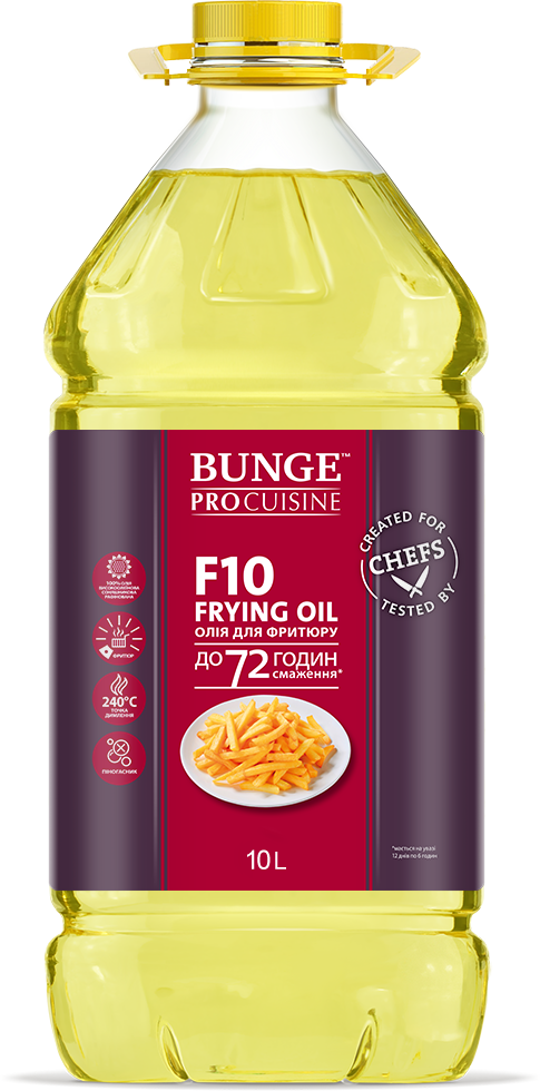 Олія для фритюру [до 72 годин смаження* F10] Frying oil ТМ Bunge ProCuisine