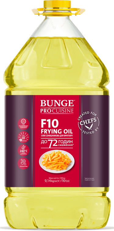 Frying oil [for up 72 hours of frying* F10] ТМ Bunge ProCuisine  